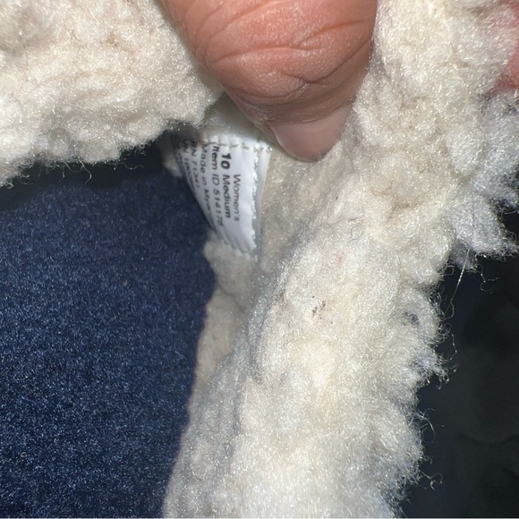 LL Bean Women's Cream Knit Wicked Good Fleece Lined Cozy Slippers Size 10 M - Picture 5 of 8